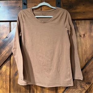 No Boundaries brown long sleeve top